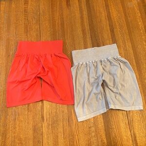 FP Movement by Free People Good Karma Ruched Shorts 2 pair bundle Size M/L
